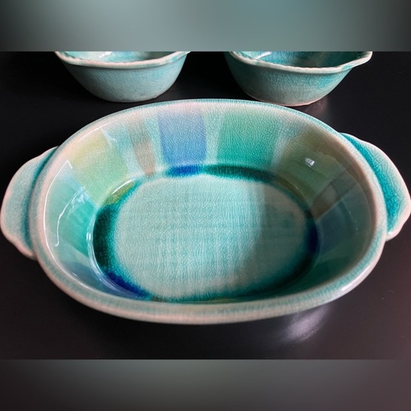 Japanese Pottery Dipping Saucers Combined Set of 3 - Picture 6 of 7